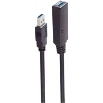 USB kabelis ShiverPeaks BS13-39095 20 m USB A Melns 5 Mbit/s