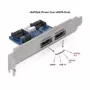 Slot kronšteins DeLOCK 61725 2x eSATAp 5V/12V interfeisa kartes/adapteris