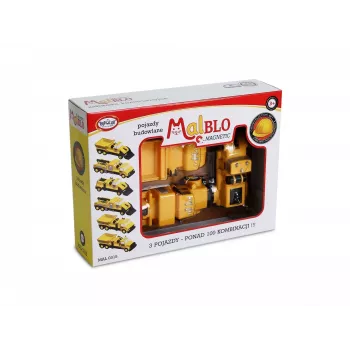 Popular Playthings Mix or Match Vehicles Construction Black Yellow transportlīdzekļu komplekts