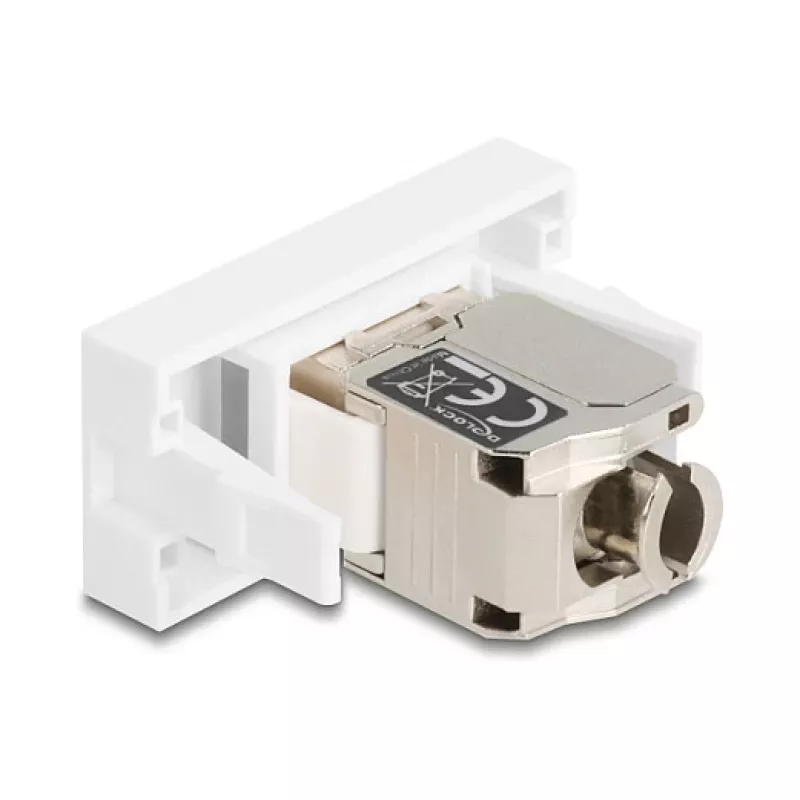 DELOCK 90904 RJ45 modulis Cat.6A ar LED Keystone paneļiem un sadales paneļiem