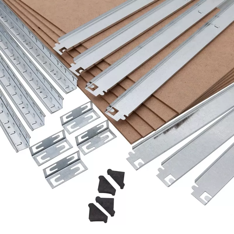 Plauktu statīvs GreenBlue GB378 cinkots metāls 5 plaukti, 900×400 mm, 75 kg max uz plaukta