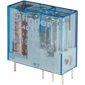 Finder PCB spēka relejs 6 VDC 650 mW (40.52.9.006.0000)
