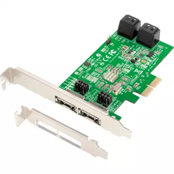 DAWICONTROL DC-624E RAID kontrolieris, SATA, PCI Express x2, 0, 1, 5, 10, JBOD, Windows 2000, Windows 7 Home