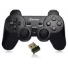 VAKOSS GP-4705BK bezvadu USB spēļu pults, PC/PS3, dual shock vibrācija, analogais/digitālais režīms, melna