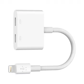 Belkin Lightning Audio + Charge RockStar kabelis, 11.5 cm, Balts | F8J198btWHT