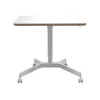Datorgalda virsma Leitz Square Aluminium White 600x800x750mm
