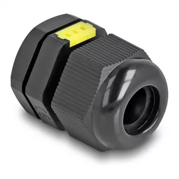 DeLOCK M16 ventilējams kabeļa savienotājs IP68 melns 2 gab.
