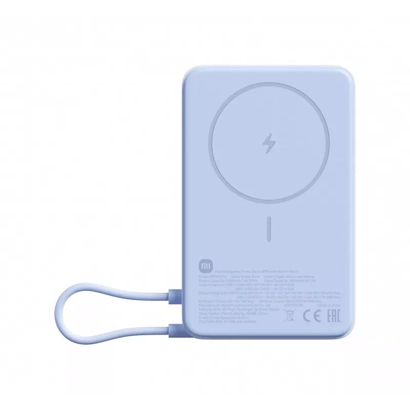 Ārējais akumulators Xiaomi Power Bank 33W Magnetic 10000mAh, zils (BHR08PCGL)