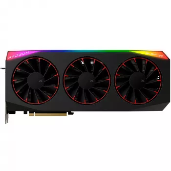 Grafikas karte XFX Radeon RX 9070 XT OC — 12GB GDDR6, PCIe 5.0, 3x DisplayPort 2.1, HDMI 2.1, 3 ventilatori, 360×155×72 mm