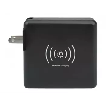 Ceļojumu sienas lādētājs un powerbank Manhattan 4-in-1