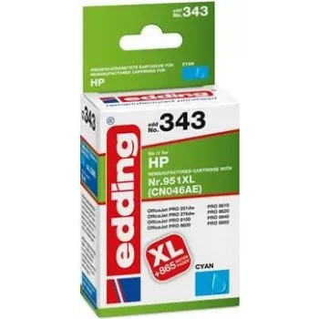 edding printer kasetne EDD-343 ciāna saderīga ar HP 951XL CN046AE