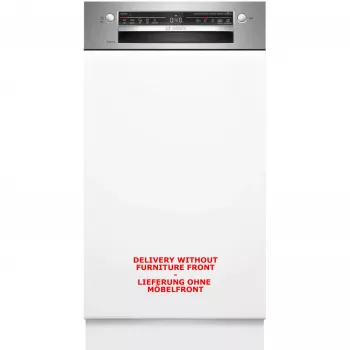 Trauku mazgājamā mašīna Bosch Serie 2 SPI2HKS42E daļēji iebūvējama šaura 45 cm, 10 komplekti, 5 programmas, E klase