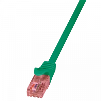 Tīkla kabelis LOGILINK 0,25 m Cat6 U/UTP ar RJ-45 savienotājiem, zaļš