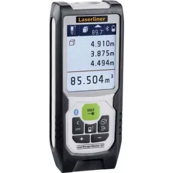 Lāzera attāluma mērītājs Laserliner 080.837A ar Bluetooth un dokumentācijas lietotni, mērījumu diapazons līdz 70 m