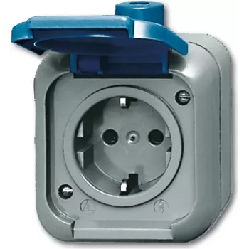 Busch Jaeger 2083-0-0368 Kontaktligzda CEE 7/3 Zila - Pelēka