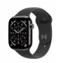 Viedpulkstenis Apple Watch Series 11 GPS + Cellular 42mm Slate Titanium Korpuss Black Sport S/M