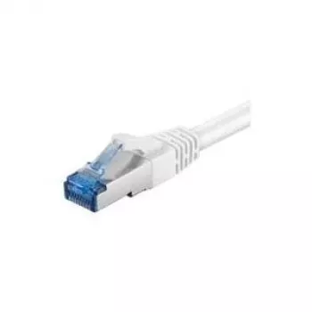 Wentronic Goobay CAT 6a Patch Kabelis, S/FTP (PiMF), Balts, 2 m - LSZH Halogēns-Brīvs, Varš (93749)