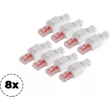 ShiverPeaks 75011-8 Cat.6 bezinstrumentu RJ45 savienotājs, 8P8C