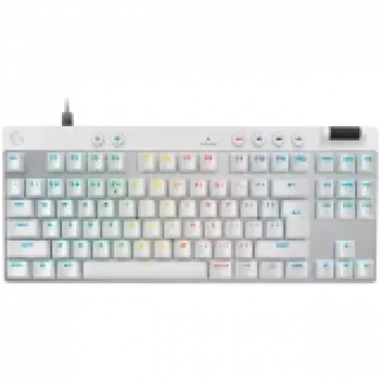 Logitech G PRO X TKL RAPID spēļu tastatūra - balta - US INT'L - USB - EMEA28i-935 - lineārie slēdži