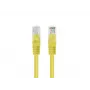 Tīkla vads LANBERG PCU6-20CC-0100-Y UTP Cat.6 1 m, CCA, 250 MHz, dzeltens