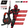 Gaming austiņas ar mikrofonu Art Hero USB