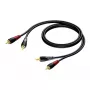 Kabelis 2X RCA/RCA vīriešu - 2X RCA/RCA vīriešu 1,5 m