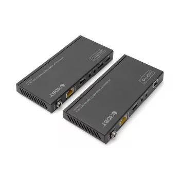 KVM pagarinātāju komplekts Digitus 4K HDBaseT HDMI 70 m vadu