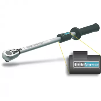 HAZET 5122-2CLT - Klikšķu griezes momenta atslēga - Nm - Mehāniska - 1/2 collas - 12.5 mm - 40 - 200 Nm