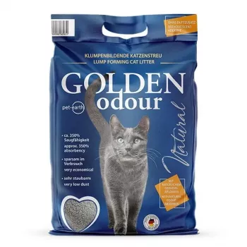 Kaķu pakaiši Golden Grey 7 kg – bentonīta salipšanas pakaiši, bez putekļiem, smaku kontrole
