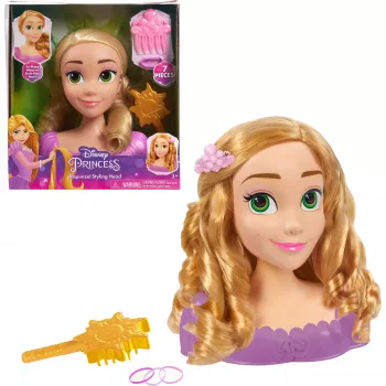 Disney Princess - Rapunzel Stilēšanas galva, grimēšanas un frizūru galva