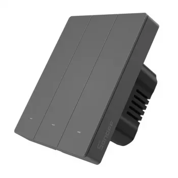 Sonoff M5-3C-80 viedais sienas slēdzis Wi‑Fi — 3 gangi