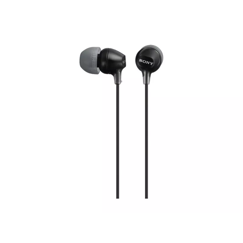Sony MDR-EX15AP, Vadu austiņas, 8 – 22000 Hz, Zvani/Mūzika, 3 g, Melnas