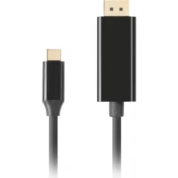 LANBERG USB-C uz DisplayPort kabelis 0.5m 4K 60Hz melns