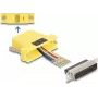 DeLOCK D-Sub 25 sievišķais uz RJ45 sievišķais montāžas komplekts dzeltens VGA RJ-45