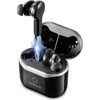 Renkforce RF-4599066 Bezvadu austiņas In-Ear zvaniem/mūzikai Bluetooth Melnas (RF-4599066)
