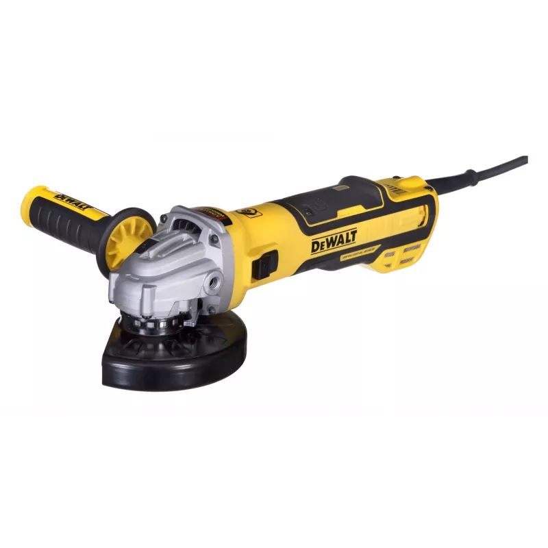 DeWALT DWE4357-QS portatīvā disku slīpmašīna, melna/dzeltena, 10500 RPM, 1700 W