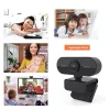 Manta W177 tīmekļa kamera, HD 720p, 30 kadri sekundē, iebūvēts mikrofons, USB 2.0, melna