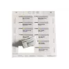 DURABLE 1453-02 vārda nozīmju ieliktņi, A4 mikroperforētas lapas, 240 gab., balts