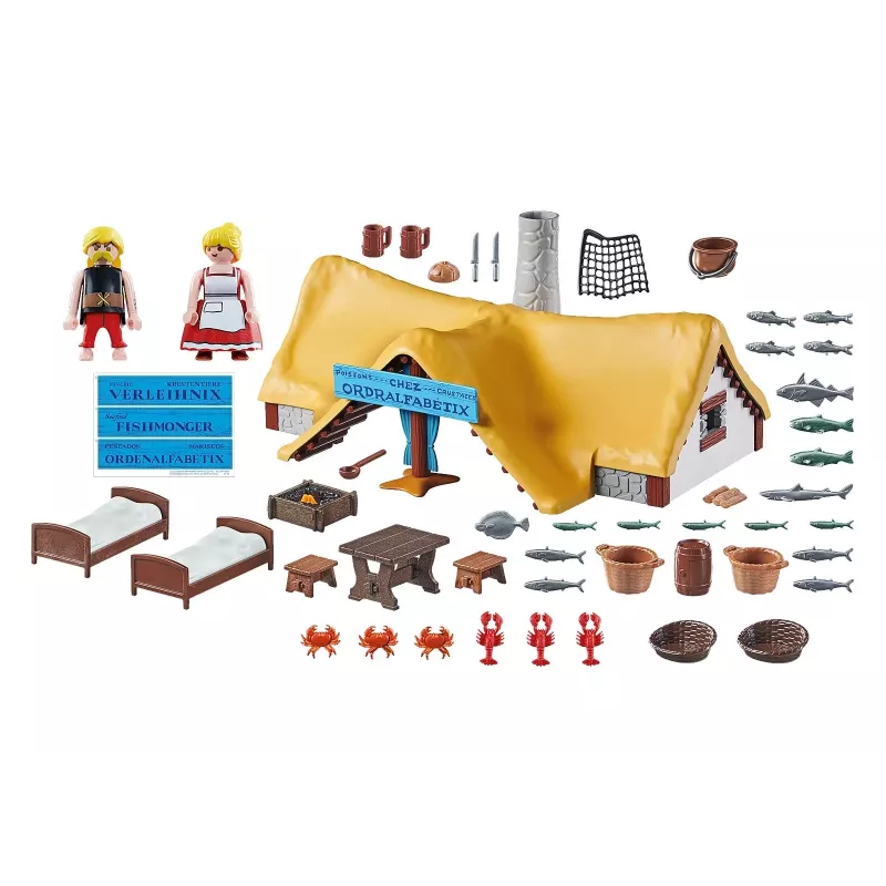 Playmobil 71266 Asterix: Unhygieniksa būda ar Unhygieniksu un viņa sievu Bakteriju