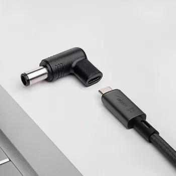 Akyga AK-ND-C08 USB-C – DC 7,4 x 5,0 mm + tapa adapteris klēpjdatora uzlādei, 18,5-20 V, 100 W, saderīgs ar Dell