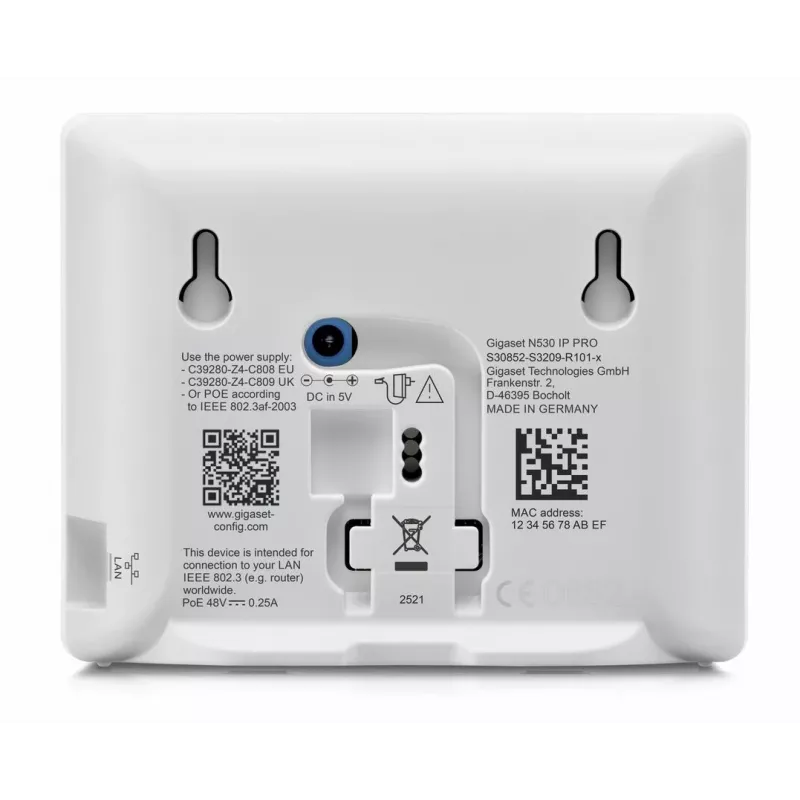 Gigaset N530 IP PRO + S700H PRO DECT telefons ar zvanītāja ID, antracīts