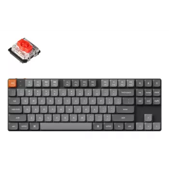 Mehāniskā tastatūra Keychron K1 Max 80% TKL Red Switch Hot-Swap Melna