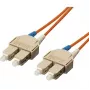 Equip SC/SC optiskā šķiedras pīta kabeļa savienotājs - OM1/OM2, 1,0 m, 62,5/125 µm