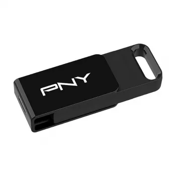 PNY Elite 128 GB USB Type-C zibatmiņa, 3.2 Gen 1, 120 MB/s, melna