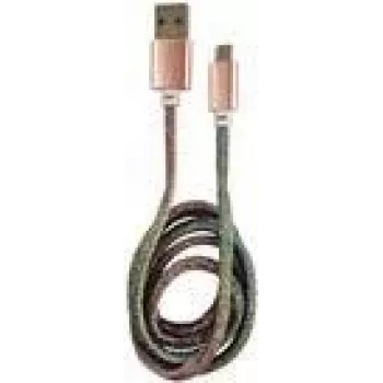 LC-POWER USB-Micro kabelis 1m zils/rozā, USB A uz Micro-USB (LC-C-USB-MICRO-1M-4)