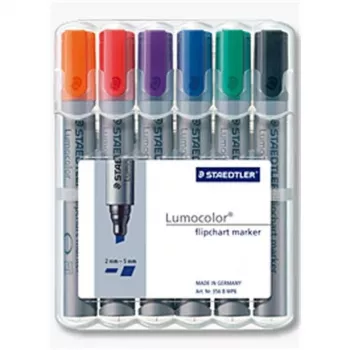 Staedtler 356 B WP6 marķieris, 6 gab., zils, zaļš, oranžs, sarkans, violets