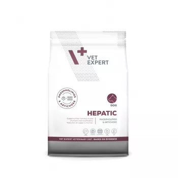 Sausā suņu barība VETEXPERT Veterinary Diet Hepatic 2 kg — terapeitisks aknu atbalsts, 17,5% olbaltumvielas, 11,5% tauki