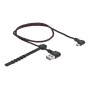 USB kabelis DeLOCK EASY-USB 2.0 Type-A uz Micro-B vīrišķais 0,5m Melns