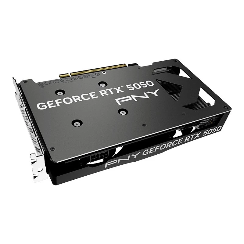 Grafikas karte PNY GeForce RTX 5050 — 8 GB GDDR6, 2317 MHz, 128 bitu, PCIe x8 5.0, divu ventilatoru dzesēšana