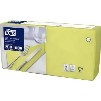 Tork Soft Lunch Napkins 477860, laima zaļā